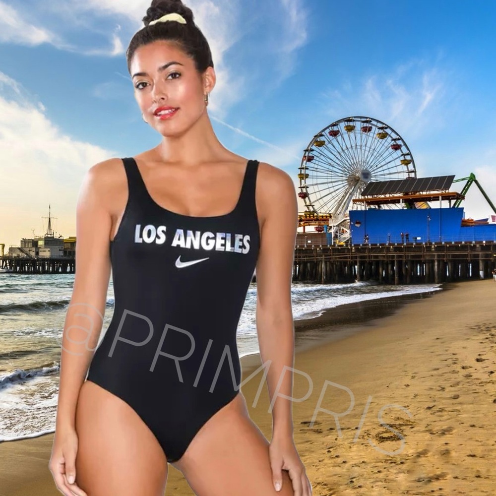 Nike City Series U-back One-piece Athletic Swimsuit - Los Angeles NWT